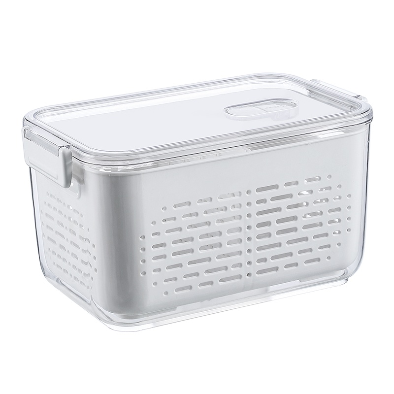 星优冰箱保鲜盒冷冻鸡蛋收纳盒沥水收纳神器密封盒子水果收纳筐