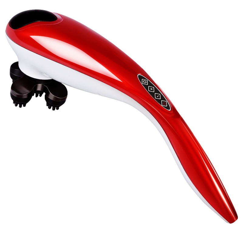 安尚609大海豚按摩棒手推开关按摩捶电动按摩器贴身颈椎颈部腰部肩部经络捶打器手持式疏通敲打锤多功能家用震动按摩仪6个头