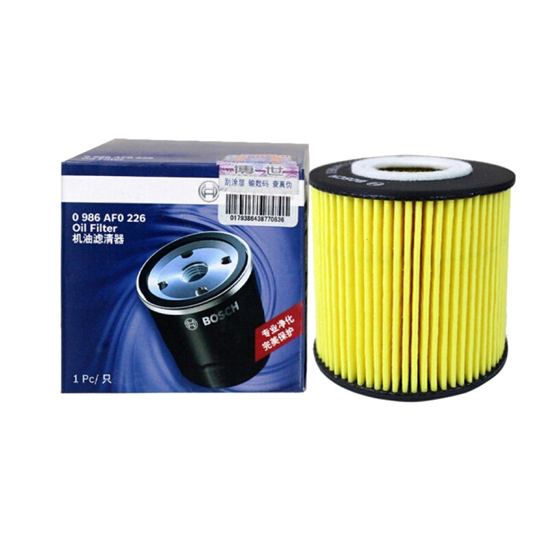 博世(BOSCH)机油滤清器0986AF0226(丰田凯美瑞/RAV4/汉兰达2.7L 3.5L/埃尔法3.5i)