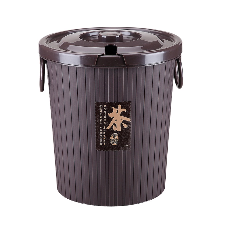 AT 茶桶茶叶 塑料茶道茶水桶垃圾桶 茶具配件茶渣桶 颜色随机 五个起订