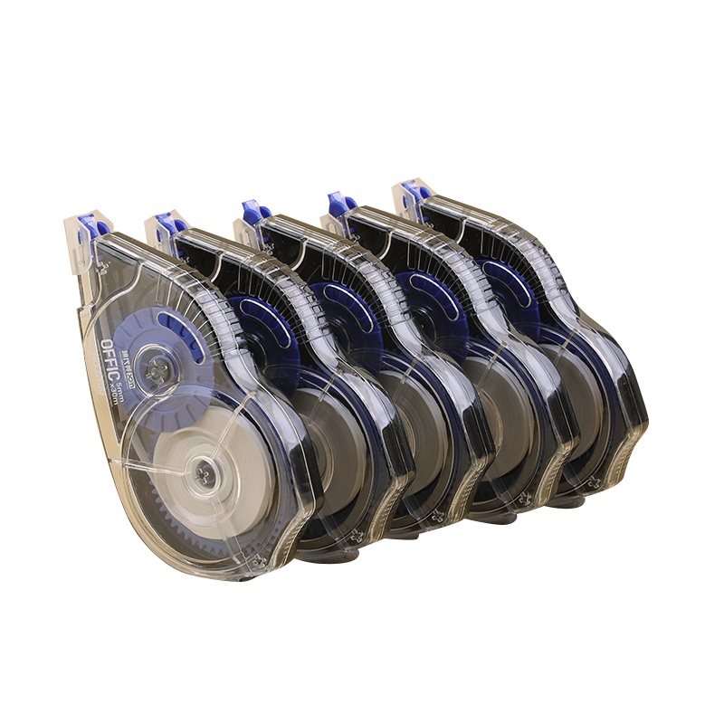 现代美xdm6100修正带保证足米150米大容量实惠装透明涂改带简约无印风学生用改正带初中生修改带5支