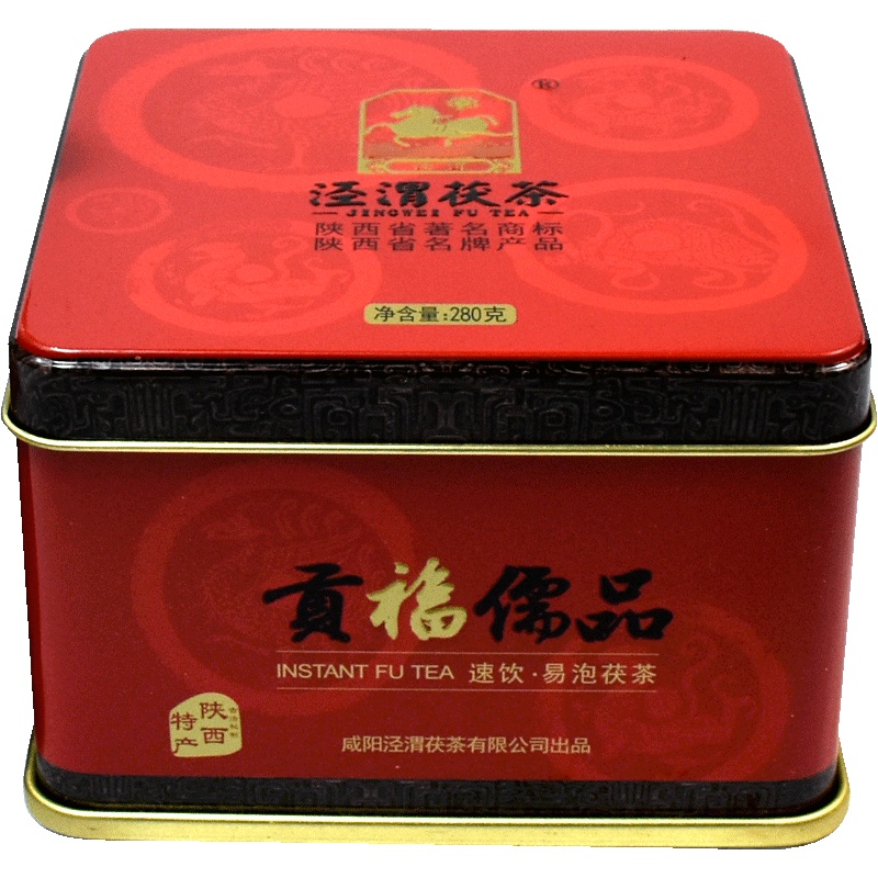 泾渭茯茶 贡福儒品 金花茯茶 茯砖茶 颗粒装 280克 易泡茯茶