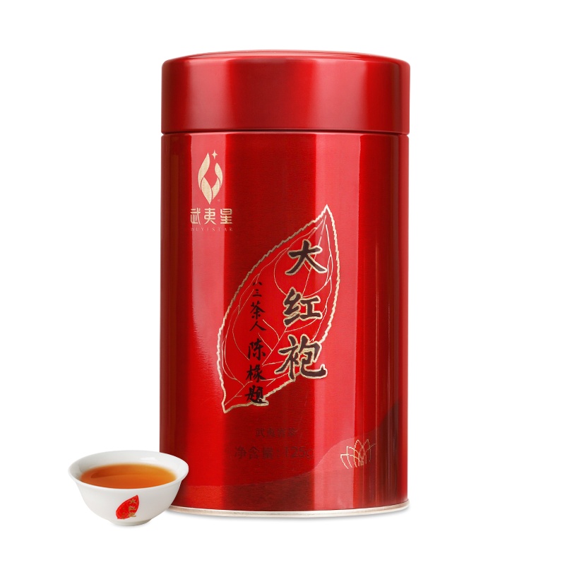 武夷星 喜遇阿茗AM500 大红袍 125g罐装 口粮茶 武夷岩茶