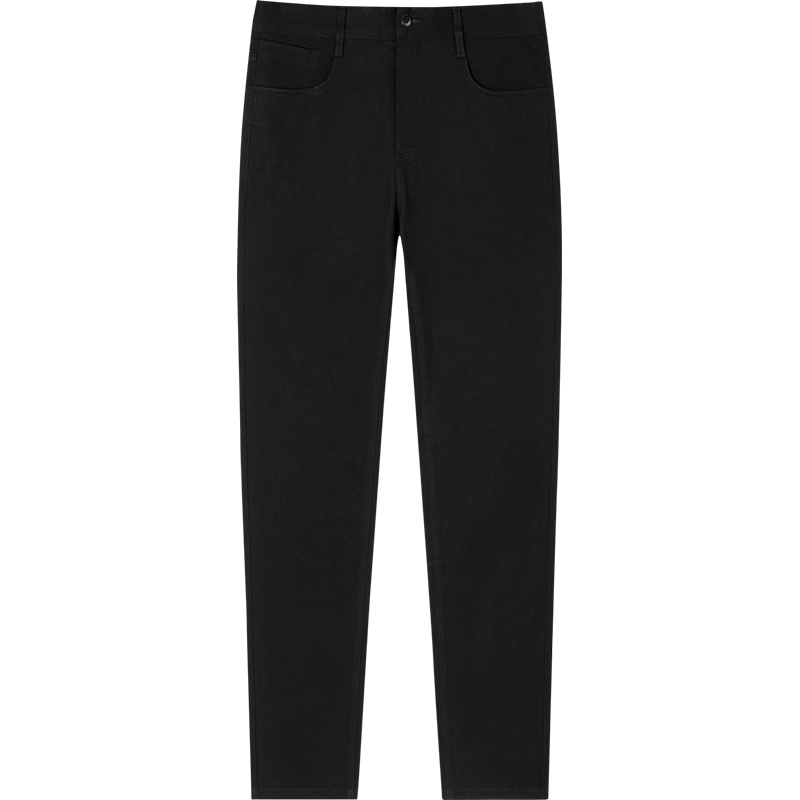 柒牌男装休闲裤子字母绣花微弹透气修身春秋季新款中青年长裤潮流