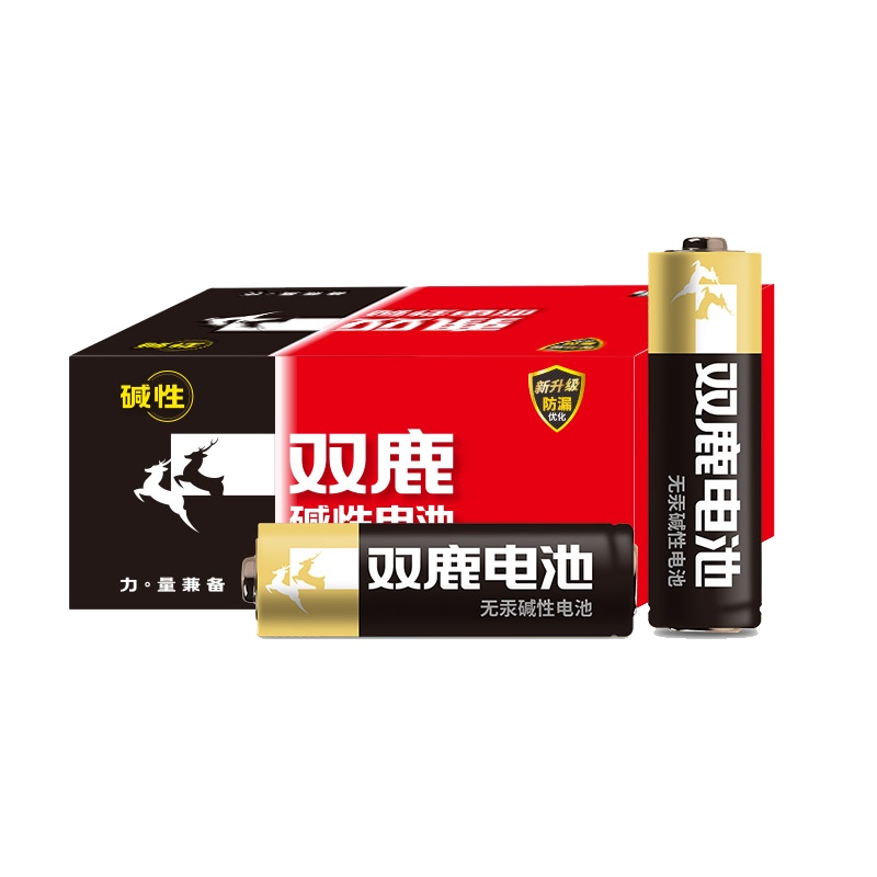 双鹿电池5号7号40粒节五号aa碱性干电池1.5v儿童玩具闹钟无线鼠标话筒电视遥控器电池正品批发原装耐用型