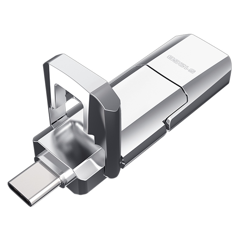 爱国者(aigo)U393手机固态u盘 128GB OTG安卓Type c双接口优盘手机电脑两用转换接头高速u盘