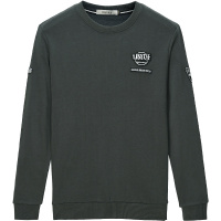 Hieiika 海一家2019秋季男士个性字母绣标基础日常休闲卫衣