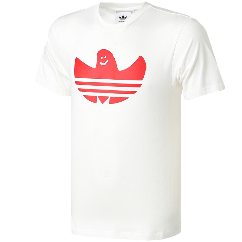 阿迪达斯三叶草男服短袖T恤经典印花运动休闲服GD3107