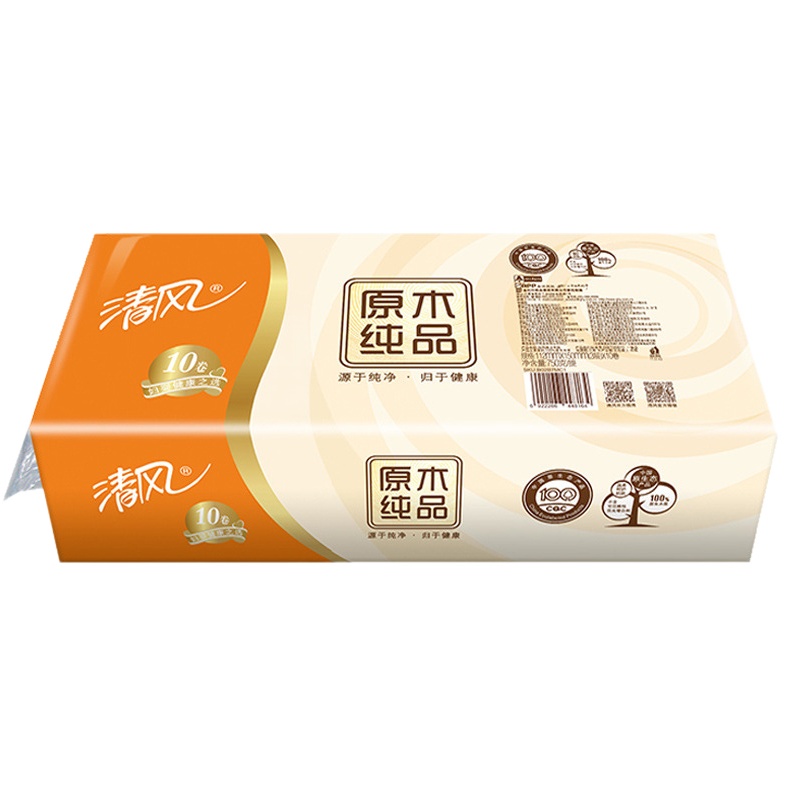 清风卷纸卫生纸家用实惠装大卷手纸厕纸无芯卷纸巾学生宿舍用10卷
