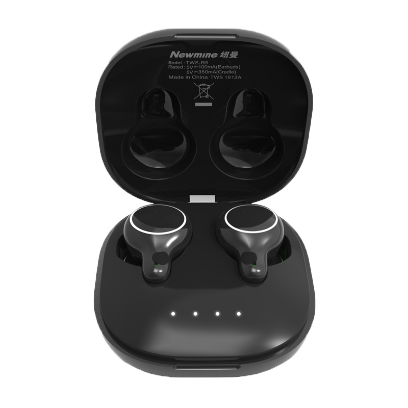 纽曼R5蓝牙耳机无线双耳女生款可爱半入耳式真TWS运动跑步苹果华为安卓通用耳塞小型超长续航待机长迷你