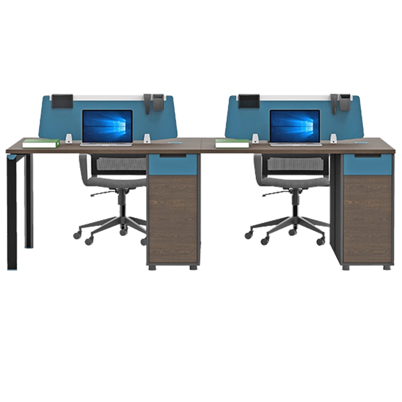[苏宁臻选]鑫金虎 屏风办公桌员工职员桌四人位电脑桌办公室桌椅组合现代简约桌子