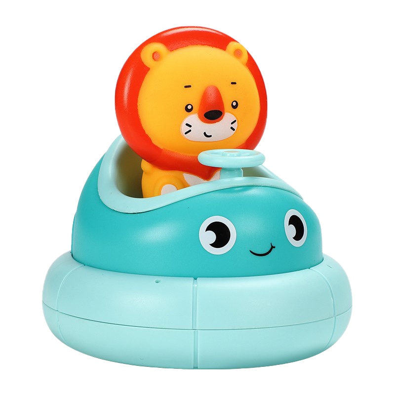 麦巧适(MAQUCC) 儿童室内洗澡玩具 可啃咬 沐浴互动婴儿浴室戏水套装宝宝洗澡神器 狮子组合电动旋转杯组合