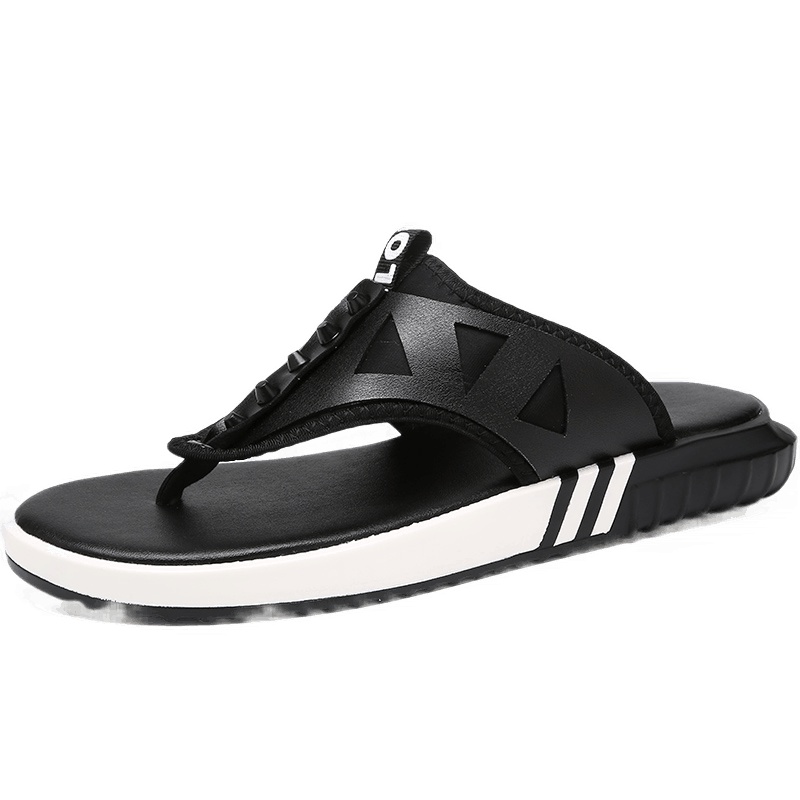 策乐(cele)夏季拖鞋男夹趾沙滩鞋防滑运动凉鞋时尚休闲鞋男透气人字拖男耐磨RL-1601