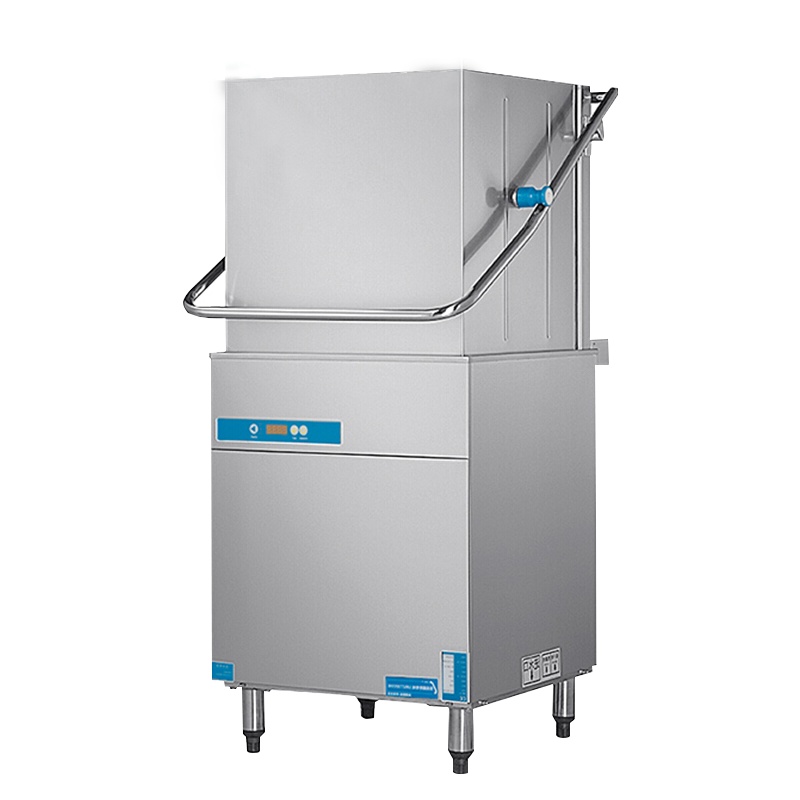 乐创 (lecon) 全自动揭盖式洗碗机 商用 酒店大食堂酒楼大容量 大型刷碗机 单主机AXE-602D