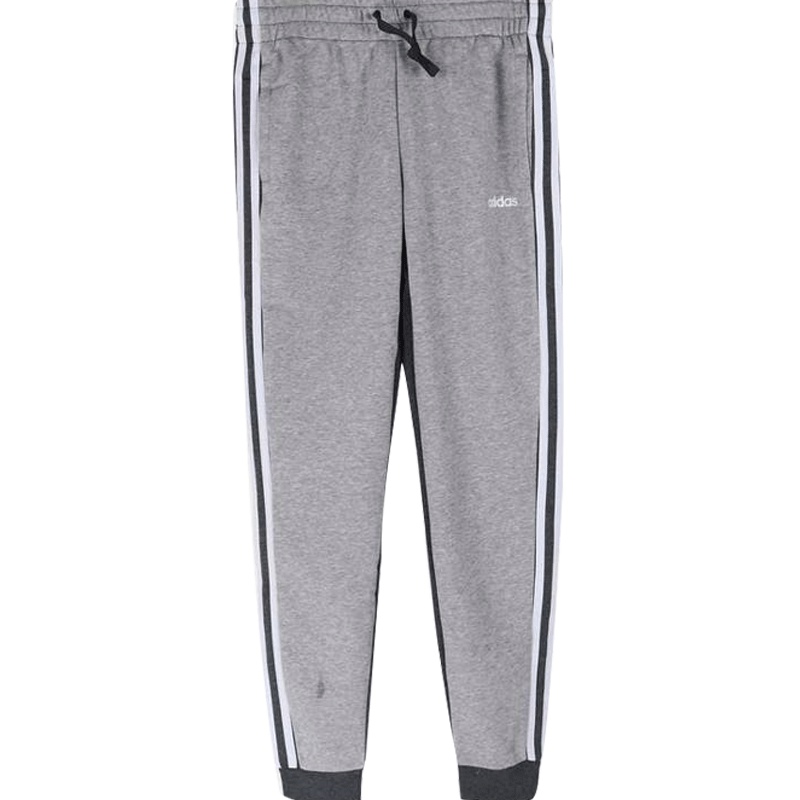 阿迪达斯女子运动裤 新款宽松舒适收腿小脚针织系带长裤DU0708