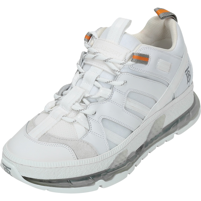 BURBERRY 博柏利/巴宝莉 女款织物配皮多种面料拼接Union系带休闲运动鞋 80210111