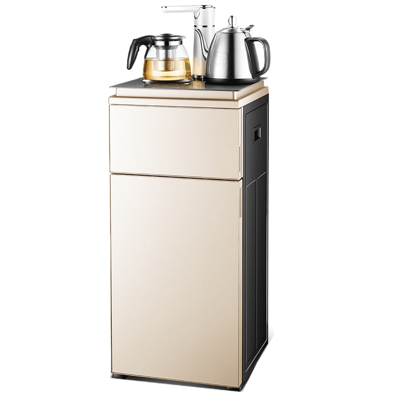 美菱(MELING) 茶吧机 MY-C22钛金 家用智能茶吧机 双层立式柜式温热型 全自动上水下置式饮水机