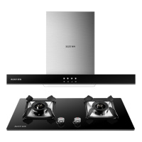 华帝百得(BEST) E102+QE20 烟灶套餐 顶吸抽油烟机燃气灶套餐 欧式嵌入式烟机灶具套装 天然气