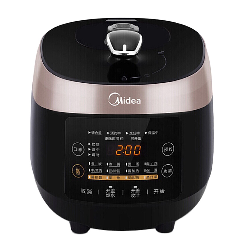 美的 电压力锅家用多功能智能预约触控高压锅一锅双胆5L SS5048P