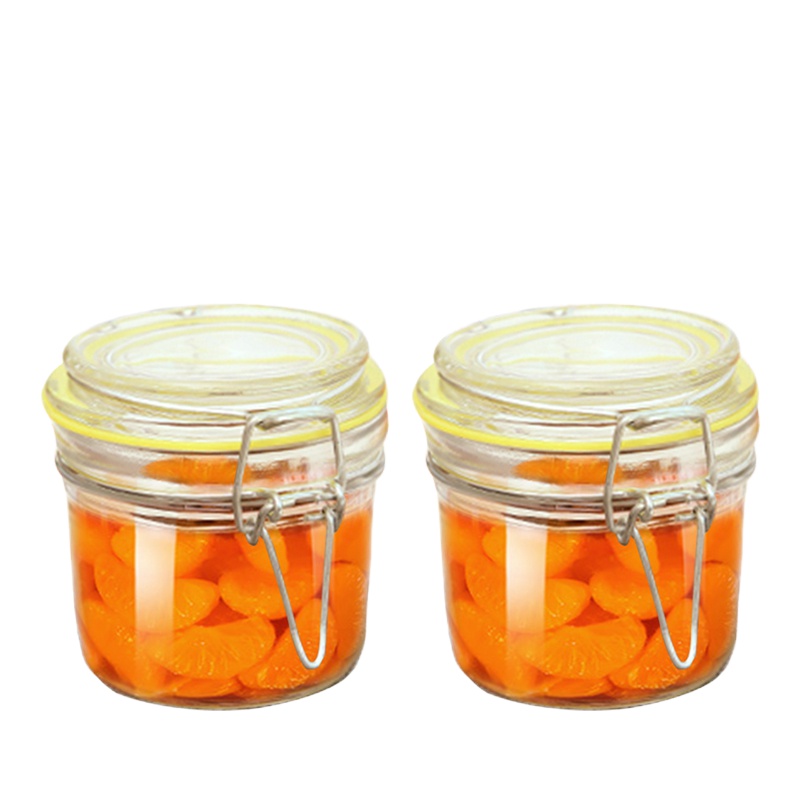 密封罐玻璃储物罐子蜂蜜柠檬家用瓶百香果小泡菜坛子玻璃罐P型 封后 250-2个装