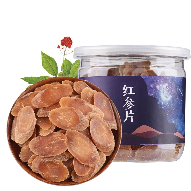 春海堂 人参切片 红参片 大片160g/罐
