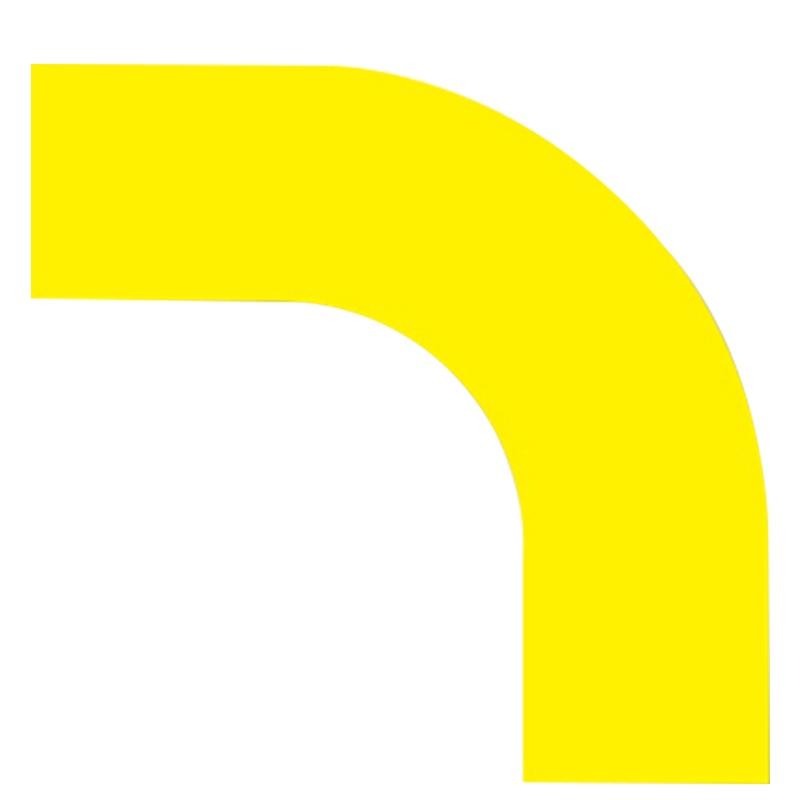 海斯迪克 HKD-1 拐角地贴(10片装) 拐角地面标识 地面标线转弯地贴