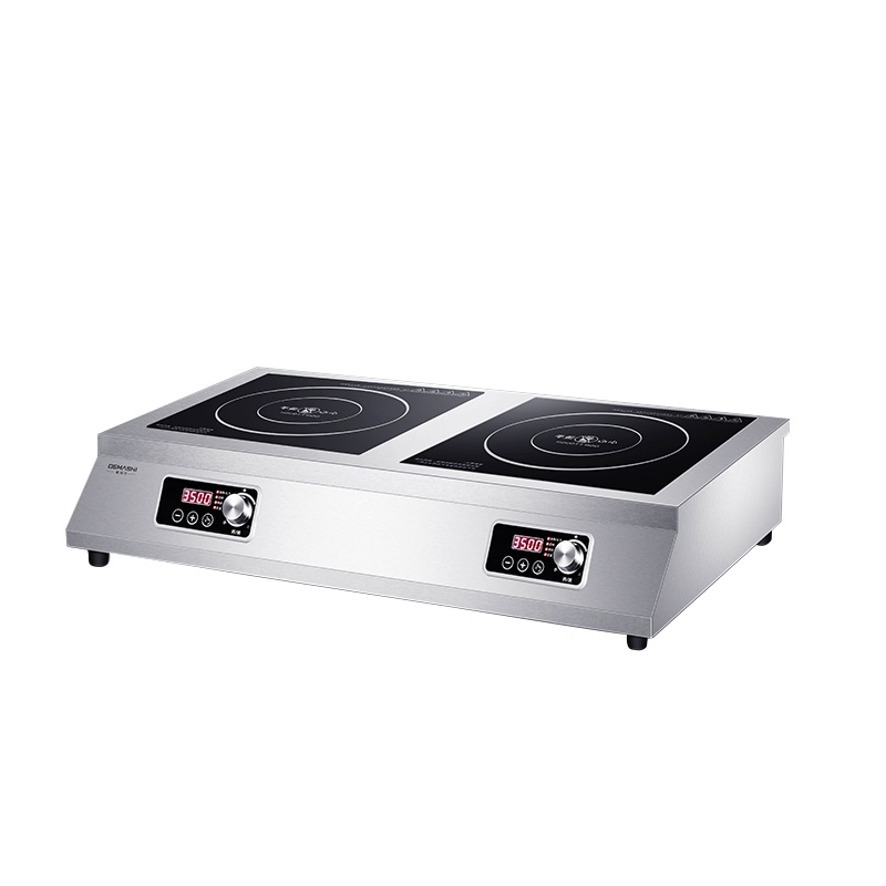 德玛仕DEMASHI商用电磁炉多头3500W大功率两头双灶电池炉台式多眼多头煲仔炉双平面 IH-TT-70P2