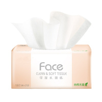柔妮(RHONE)洁柔Face(粉色)天然无香120抽3层抽取式面巾纸(6包)