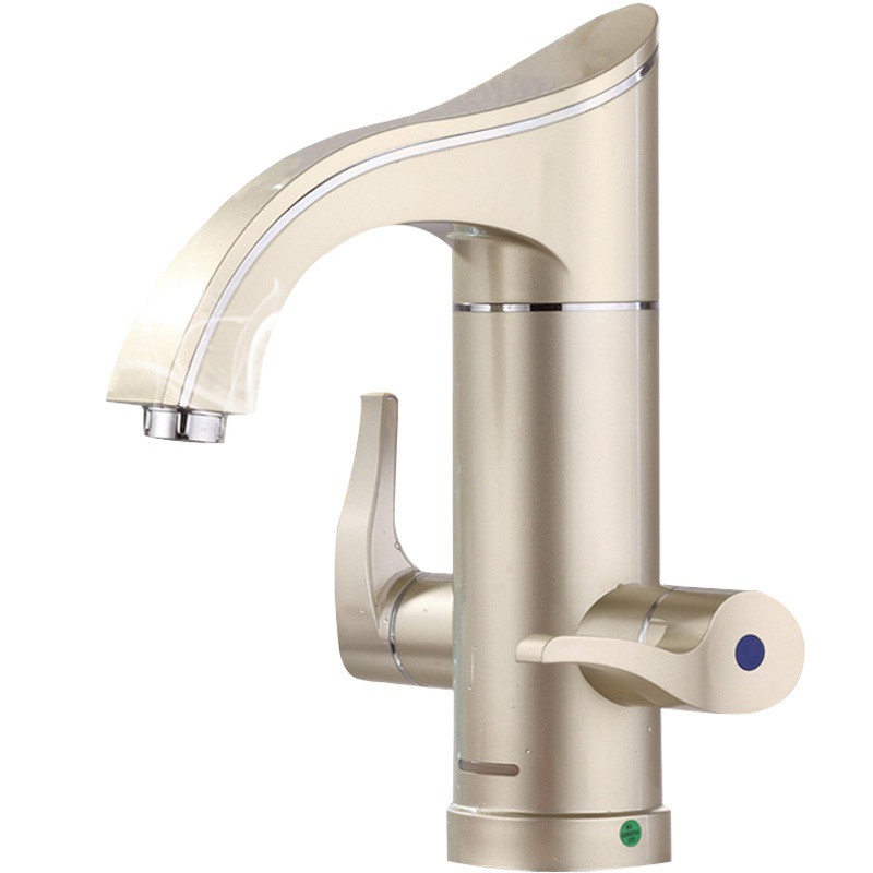 安尚ANSHANG即热式电热水龙头厨卫快速过自来水加热电热水器温度显示洗涤宝小厨宝热水宝无需储水速热下进水 1.1塑料