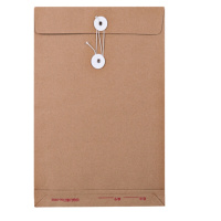 得力(deli) 25只A4牛皮纸档案袋 175g 4cm 标书合同文件资料袋 33474(包)