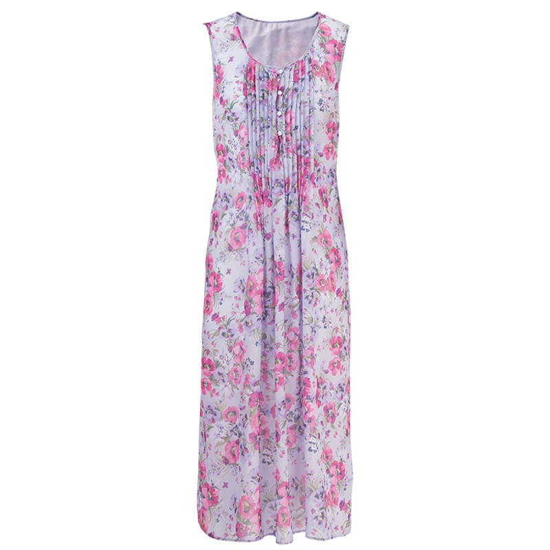 鄂尔多斯ERDOS 春夏精致印花时尚女士连衣裙