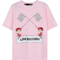 LOVE MOSCHINO 女士 棉质圆领短袖T恤 W4F87 32 M3876