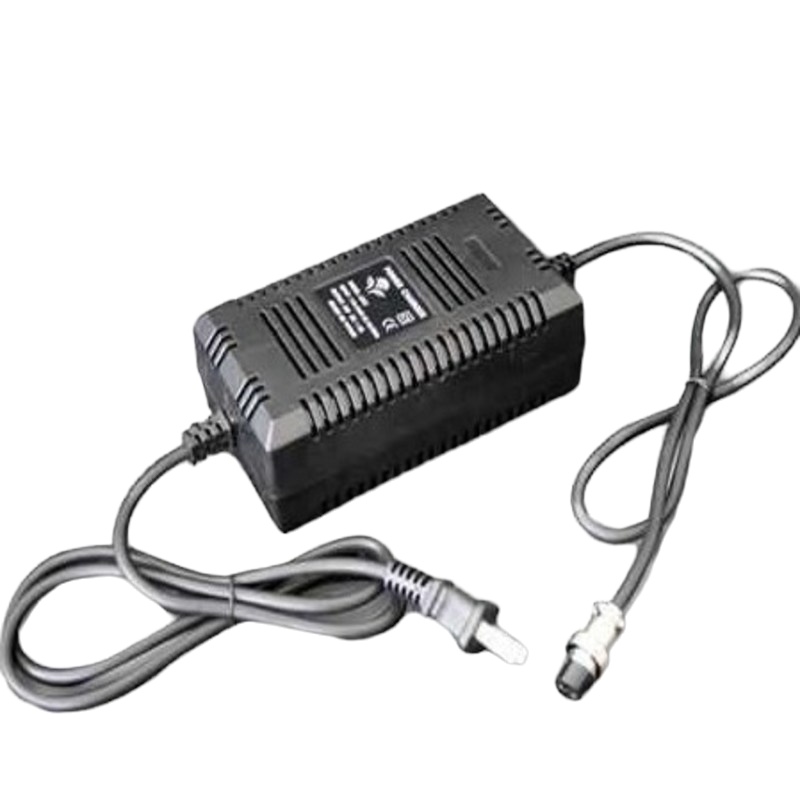 骏杰电动车充电器12V24V36V方圆三孔迷你车充电器电动自行车