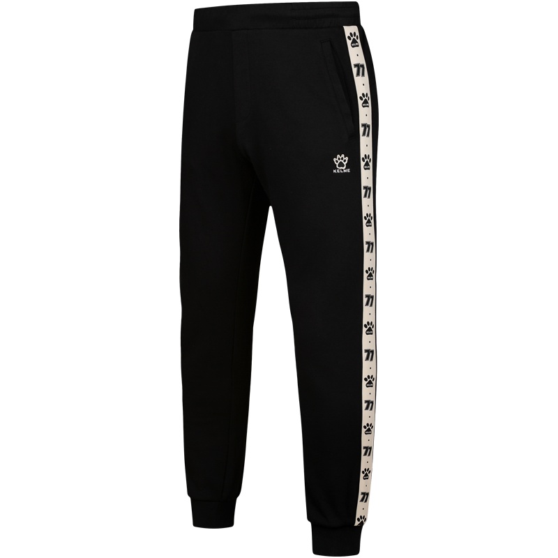 KELME卡尔美运动卫裤男针织长裤复古休闲收口小脚裤