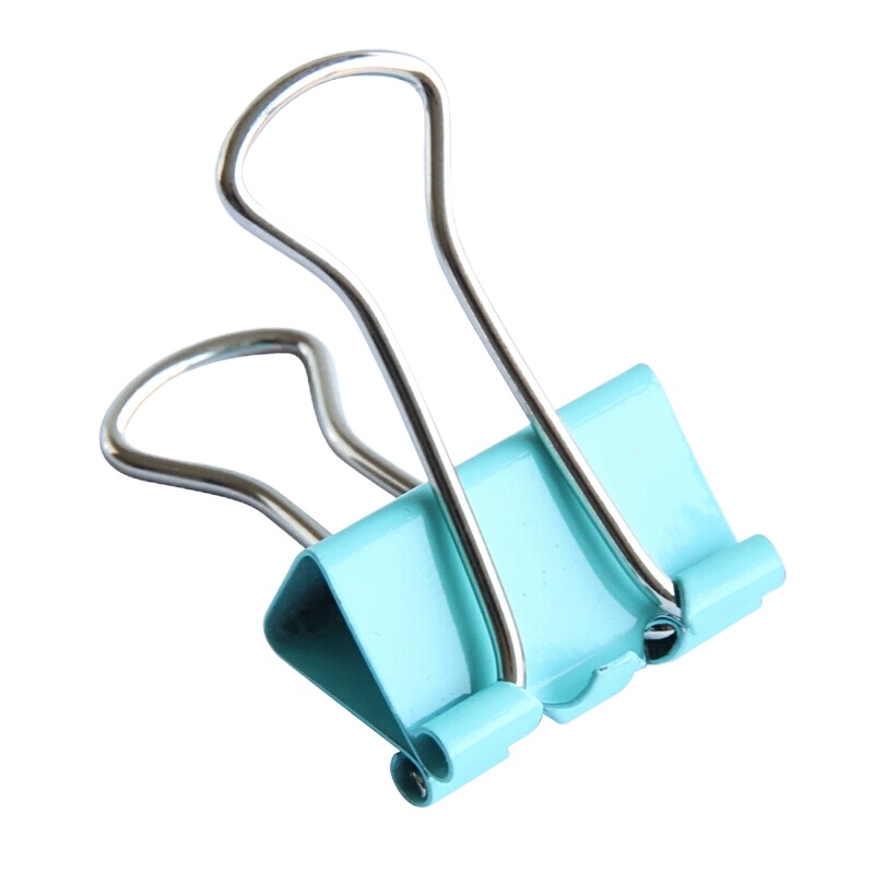 宝克长尾票夹 BC1340 19mm 彩色 40只/筒