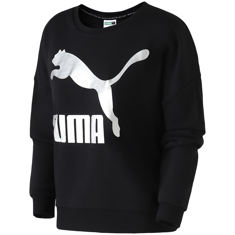 .PUMA彪马女装休闲针织套头衫圆领卫衣运动服579049