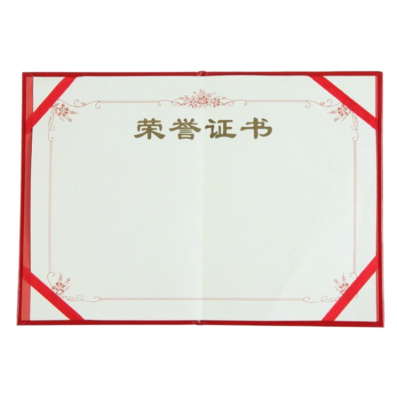 得力(deli) 纸面荣誉证书 获奖证书 得奖证书 含外壳封面内芯 奖状 B6 纸面(无内芯)