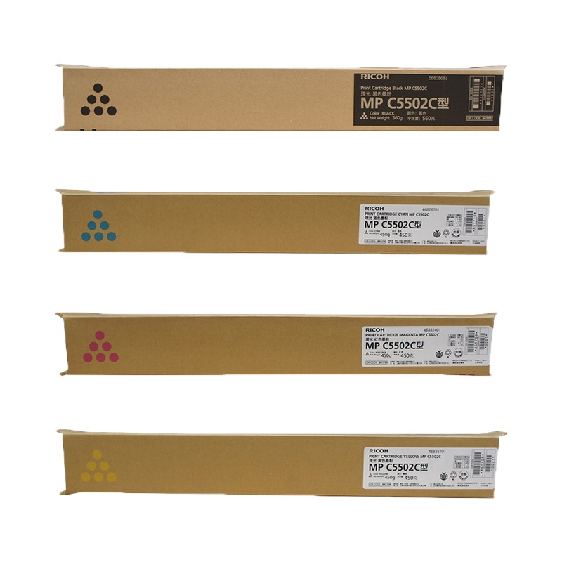 理光(RICOH)耗材碳粉盒MP C5502C型碳粉/墨粉 适用MP C4502/C5502A