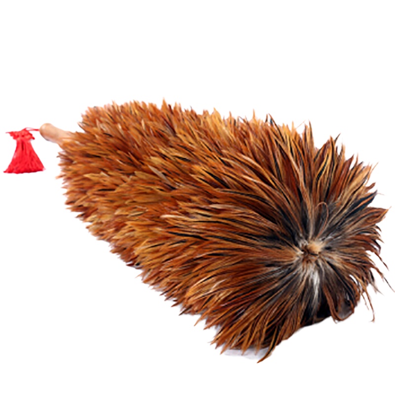 LUYUN 家用除尘掸子清洁 70cm工艺鸡毛扫不掉毛