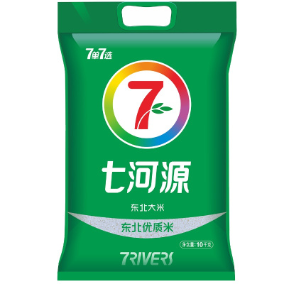 七河源 东北优质大米10kg 当季新米 东北大米 圆粒大米