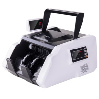 得力deli 3903S点验钞机 智能点钞机验钞机 双屏显示 白色 支持2019新币点验钞机