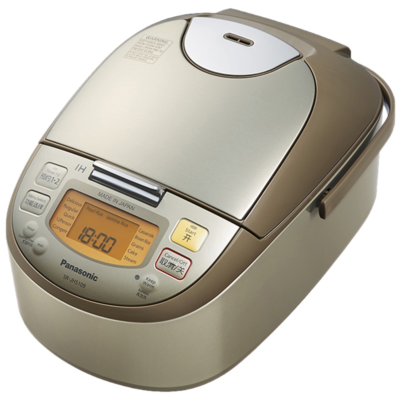 松下(Panasonic)新款电饭锅 SR-JHS109-N 3L两段IH加热技术 国际版电饭煲日本原装进口 保温预约