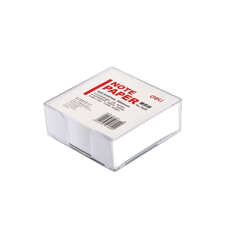 得力(Deli)便签纸 得力7600 带盒便条纸 便签纸 规格91*87mm300张 81-120页