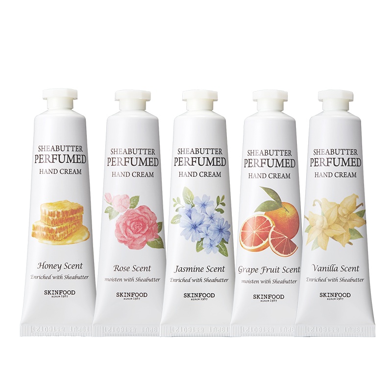 skinfood思亲肤 乳木果香氛护手霜 (桃子)水感质地 滋养补水 水润呵护 自然果香 丝滑触感 30ml