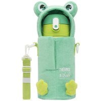 膳魔师(THERMOS)保温杯TCKA儿童吸管杯带杯套双盖大容量儿童水杯多功能保温壶 550ML 家用/通用