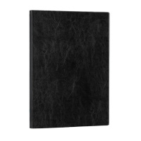 得力 16k320页加厚商务皮面本 办公记事本笔记本子 黑色 3185