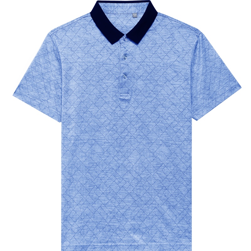 HODO红豆男装夏季短袖T恤全棉丝光POLO领舒适透气微弹短袖T恤男