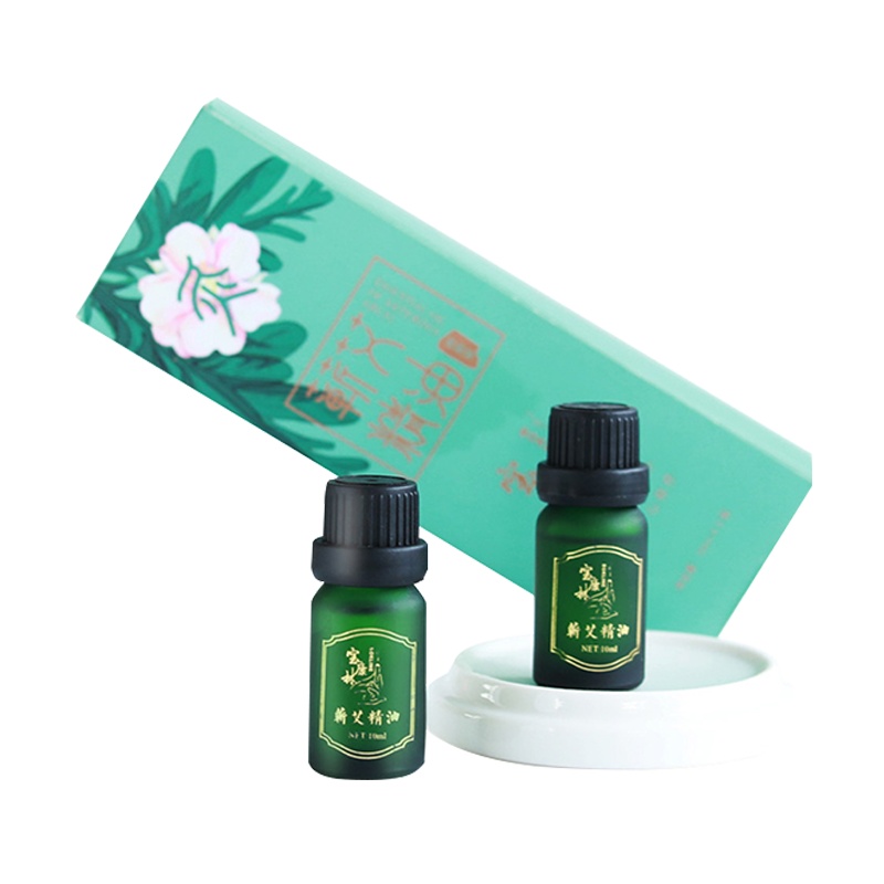 宝康林 艾草精油蕲春按摩刮痧全身通用精油艾灸推拿可用艾叶油改善睡眠10ml2瓶
