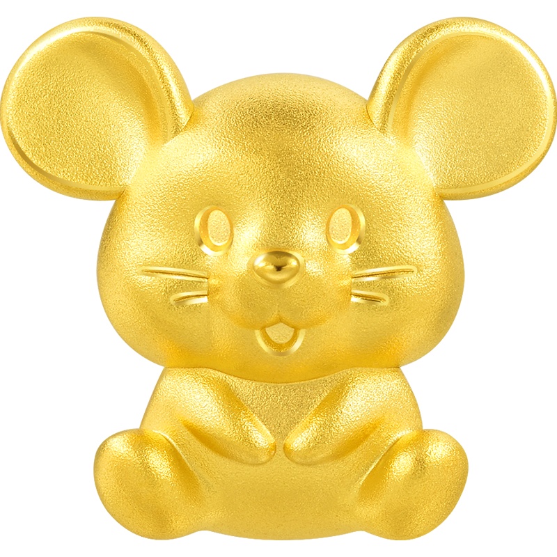 周生生(CHOW SANG SANG)黄金足金Charme串珠系列开运福鼠珠91440C定价