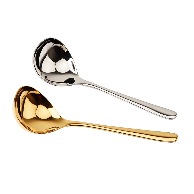 304不锈钢汤勺加深加大汤勺分粥调羹勺厨房酱汁勺盛汤喝汤调料勺